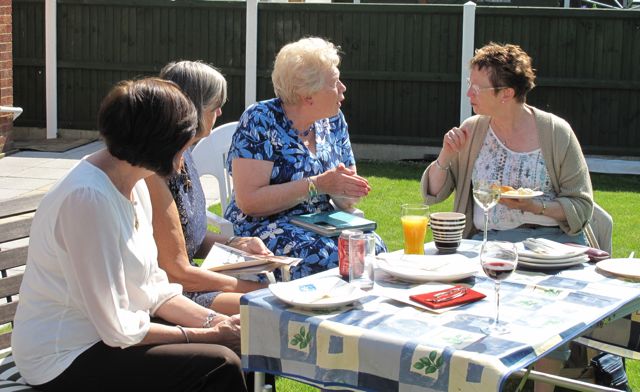 Peered into each others faces