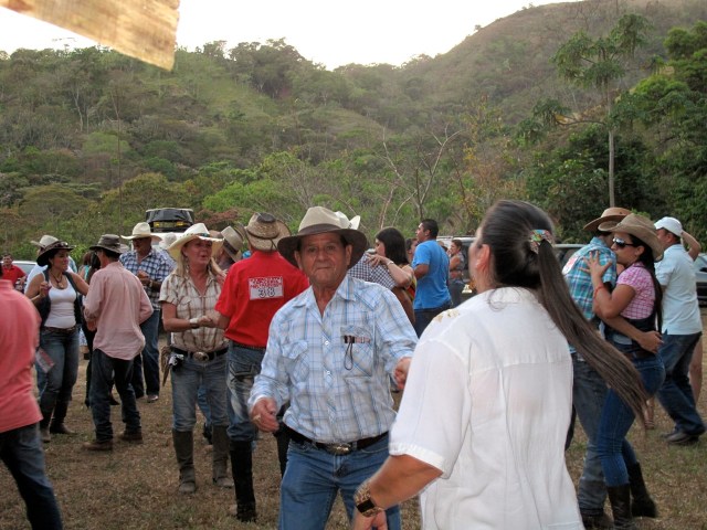 Dancing in the field!